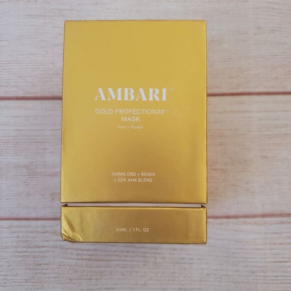 Ambari Gold Profection 22 Facial Mask Peel Alpha-Hydroxy Clean Beauty 1 fl. oz. - Picture 5 of 12